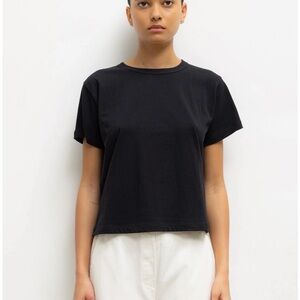 LESET Black Margo Tee Size Small